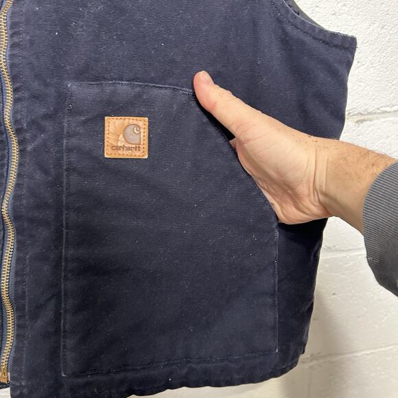 Y2K Carhartt Quilted Artic Vest “West Virginia/WVU” 100663 - Picture 4 of 9